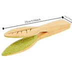 2PCS Wooden Leaf Cleaning Tongs Plant Leaf Lint Cleaner with Wood Handle 25cm AU