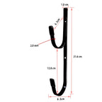 2/4pcs Pool Pole Hanger Hooks | Aluminum Wall Mount Holder for Pool Tools & Accessories