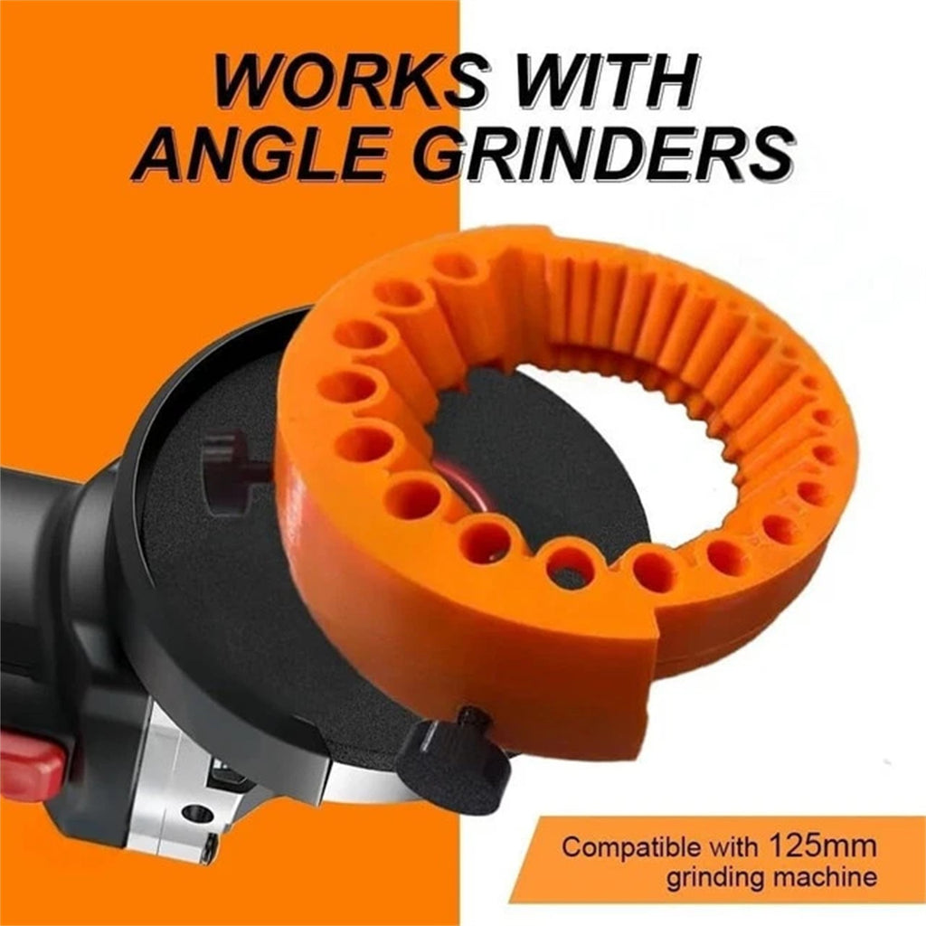 3PCS Drill Bit Sharpener Attachment - Grinder Drill Bit Sharpening Tool for 115-125mm Grinders