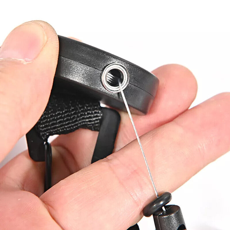 5pcs Retractable Keychain with Belt Clip | Heavy Duty Stainless Steel Pull Ring Key Holder