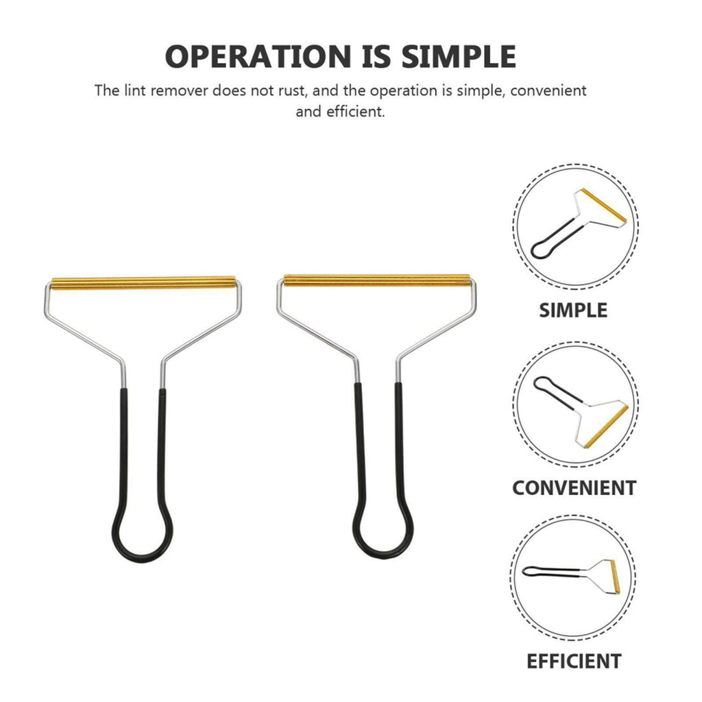 2Pcs Shaver Portable Lint Carpet Manual Remover Roller Clothes Reusable Trimmer