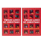 Two copies of The Twelve Loves of Christmas book advent calendar paperback