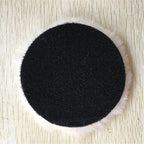 4PCS 5 Inch Wool Polishing Pads - Sheepskin Buffing Pads with Hook and Loop Back