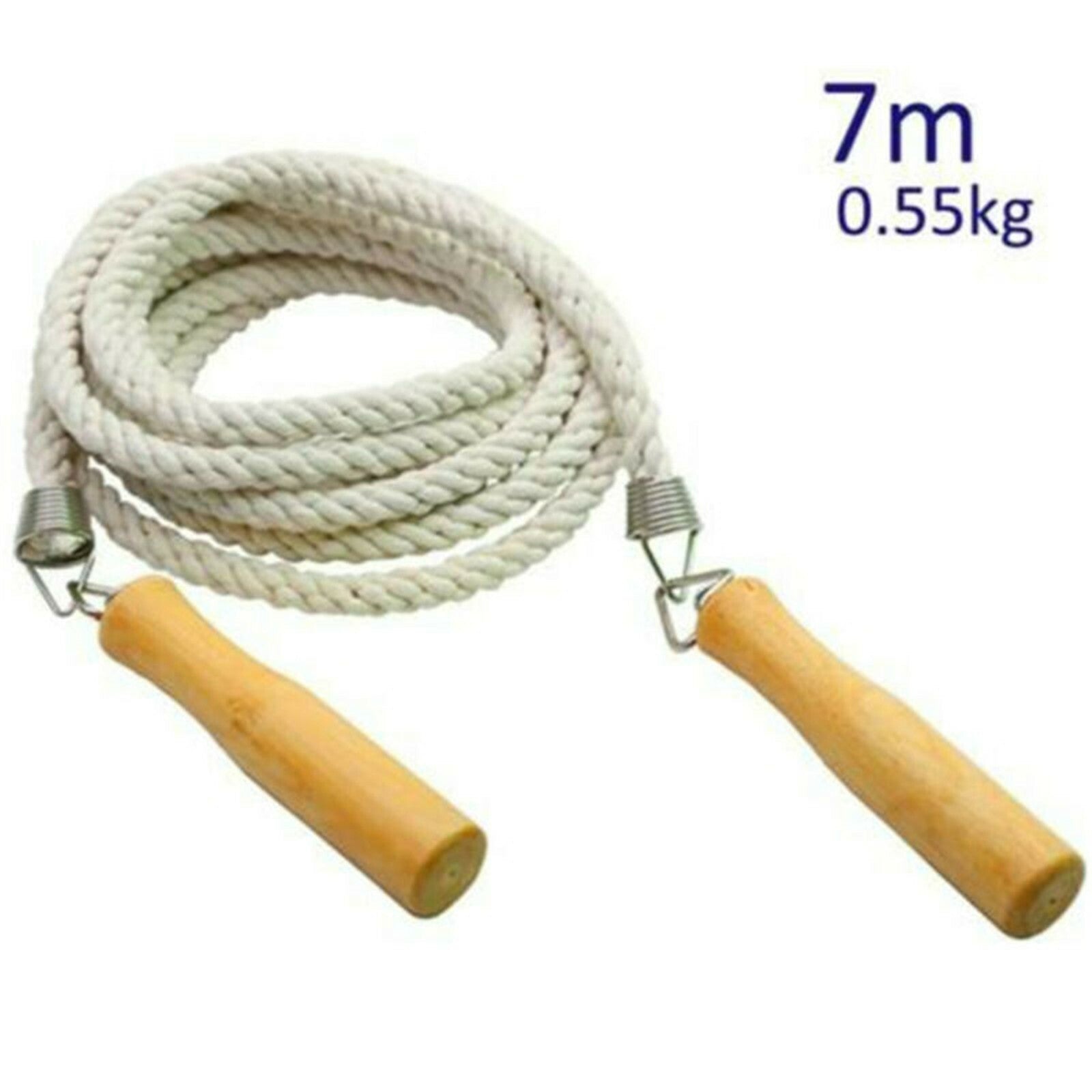 Double Dutch Jump Rope for Group Skipping and Fitness Training – Long Rope with Wooden Handles