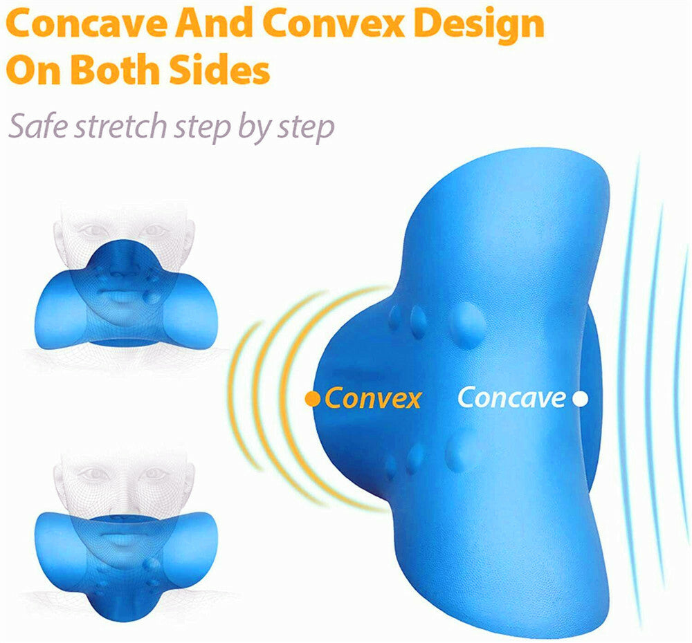 Concave and convex sides of the neck stretcher