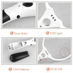 Large LED Magnifying Glass Handheld Reading Magnifier with 3 LED Lights