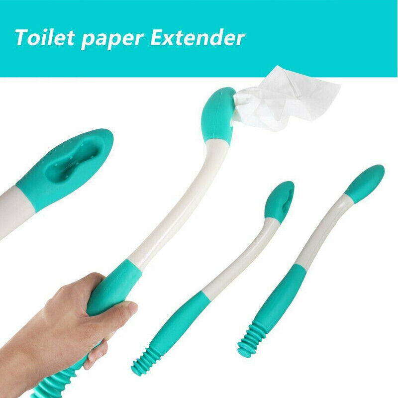 Bottom Wiper Toilet Aid Long Reach Tissue Wiping Assist for Elderly Disabled Mobility Support