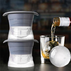 9PCS Whiskey Cocktail Sphere Ice Ball Mold Set - Reusable Round Ice Cube Maker for Drinks