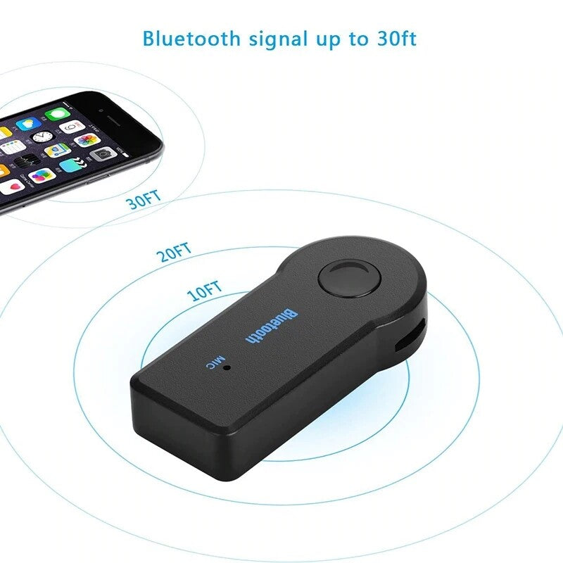 Bluetooth 4.2 Audio Receiver Adapter – Wireless 3.5mm AUX Music Adapter for Car & Home Stereo