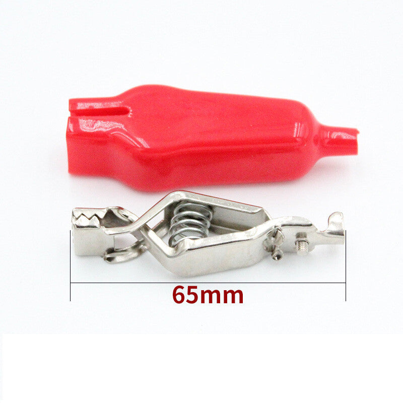 20pcs Insulated Alligator Clips 65mm | Electrical Jumper Wire Clamp Test Clips