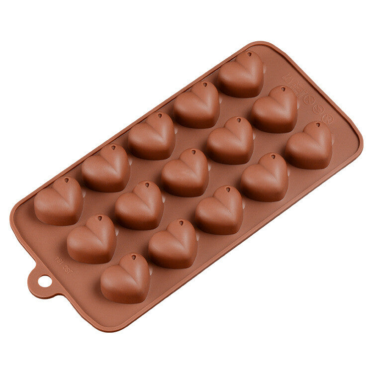 4PCS Heart Silicone Mold Set - Love Heart Cake Chocolate Ice Cube Soap Baking Moulds