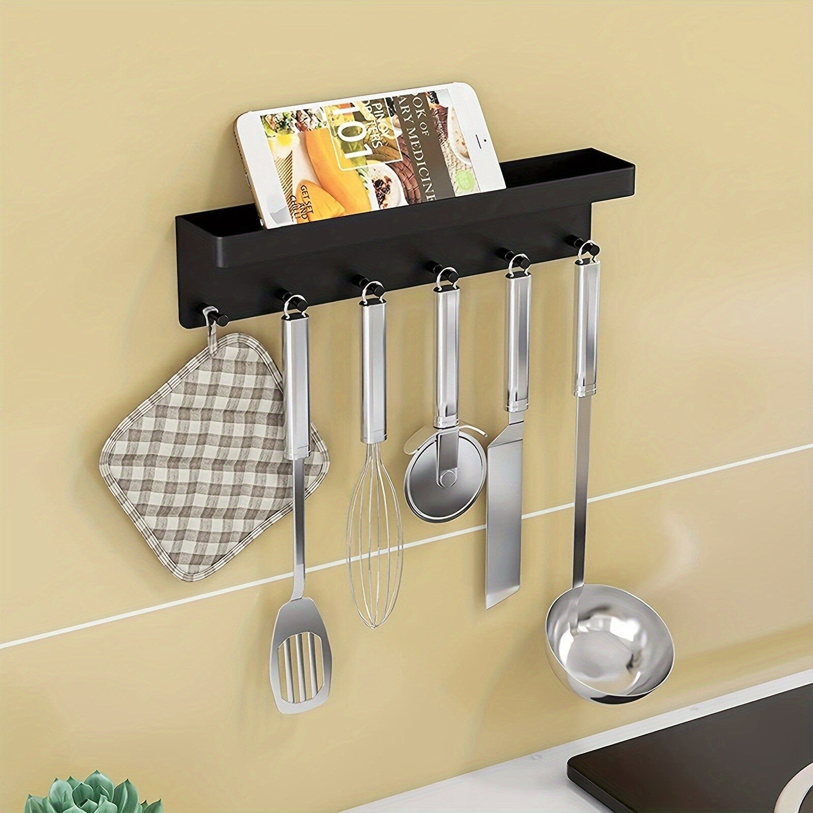 2 Pack Wall Mounted Key Rack Hanger – Modern Key and Coat Holder Organizer for Entryway, Bags and Accessories
