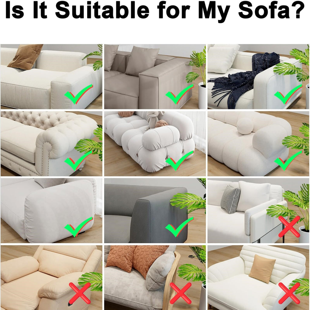 Wooden Sofa Arm Tray Table for Couch – Flexible Armrest Tray for Snacks, Drinks and Remote