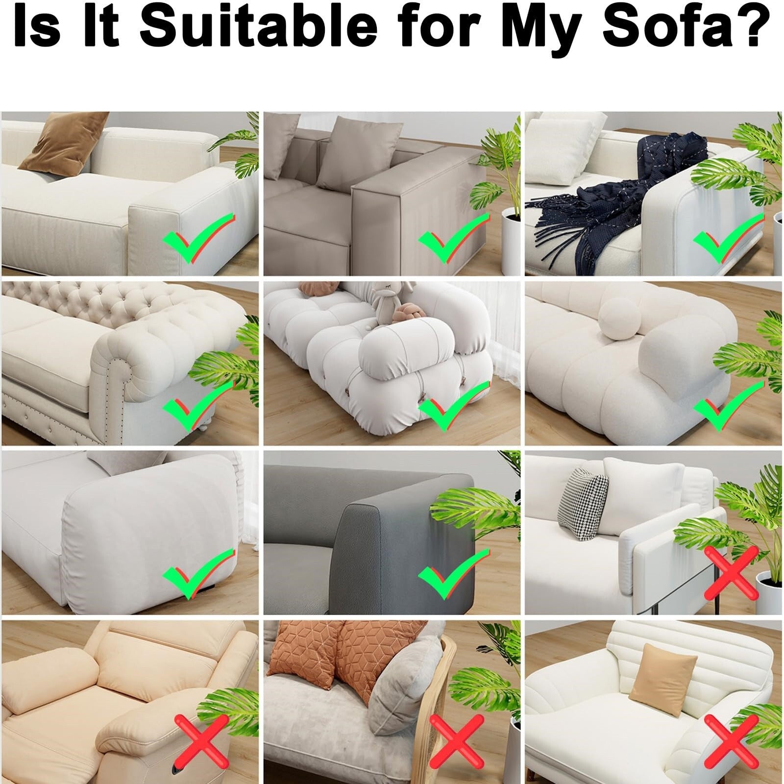 Wooden Sofa Arm Tray Table for Couch – Flexible Armrest Tray for Snacks, Drinks and Remote