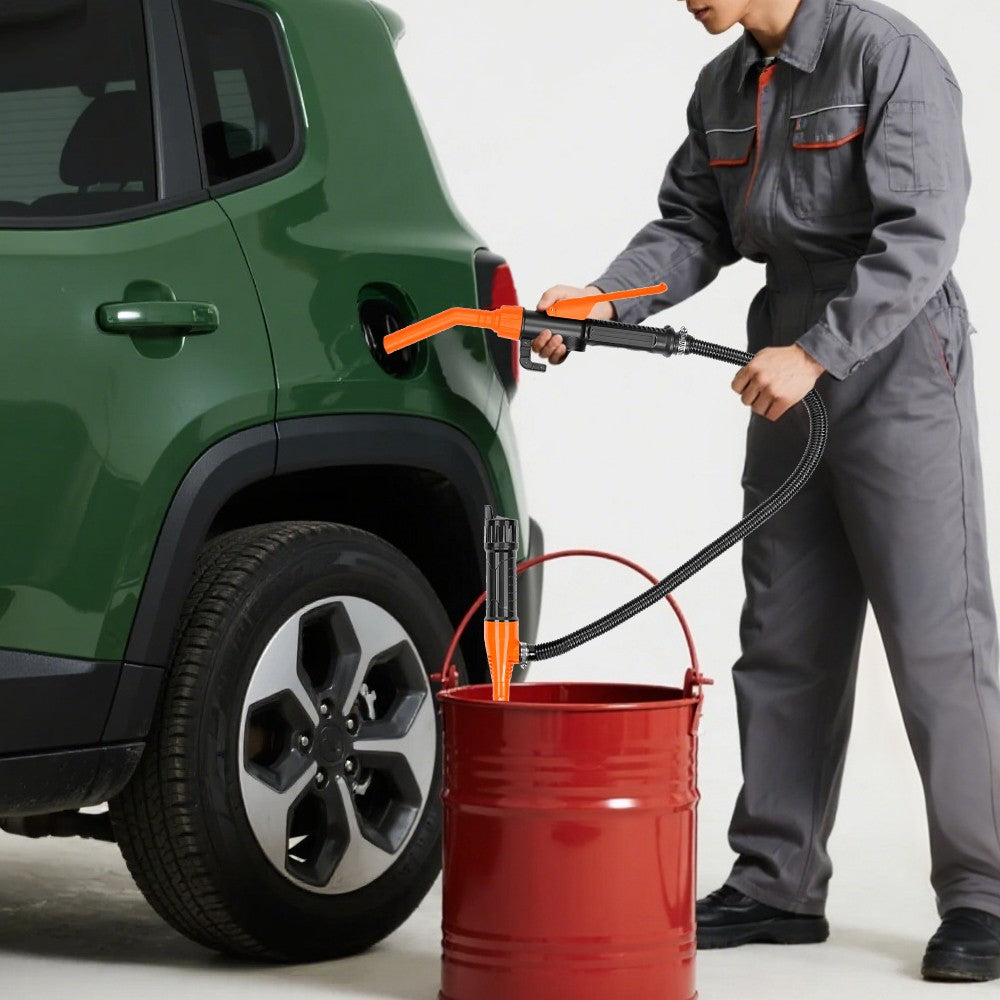 Portable Battery Operated Fuel Transfer Pump 2.4 GPM Electric Liquid Siphon