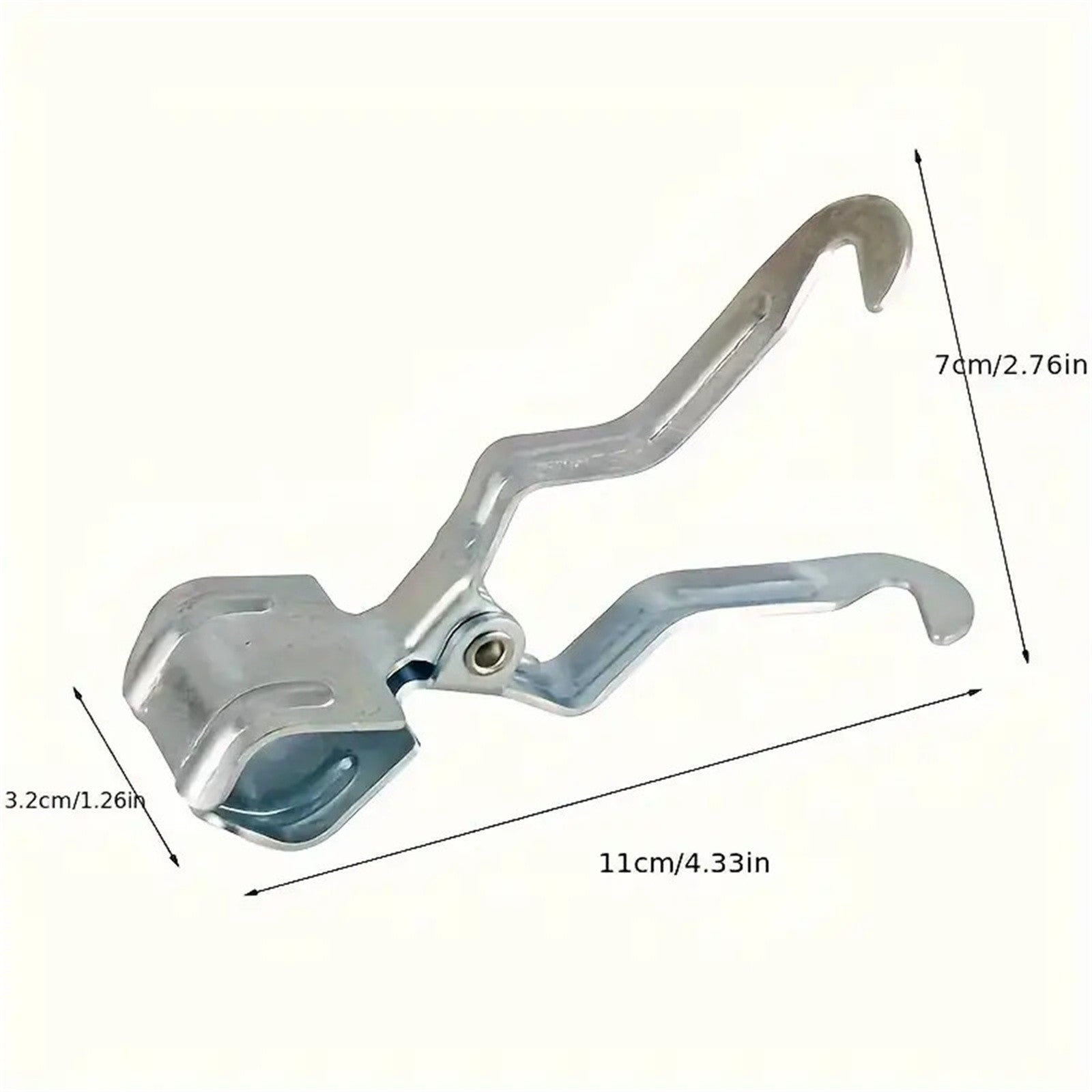 2PCS Silver Tent Light Hanging Hooks - Iron Clip Holder Lamp Hooks for Camping and Canopy Use