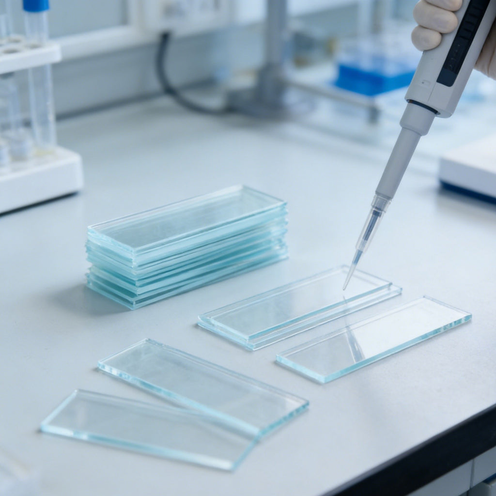50pcs Microscope Glass Slides with 100pcs 5ml Plastic Pipettes | Lab Sample Kit