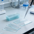 50pcs Microscope Glass Slides with 100pcs 5ml Plastic Pipettes | Lab Sample Kit