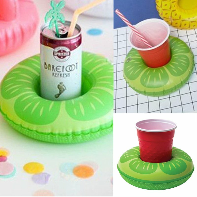 Inflatable Pool Drink Holder – Floating Cup Can Beer Holder for Pool, Beach & Bath Party