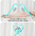 Stretching the flexible massager frame