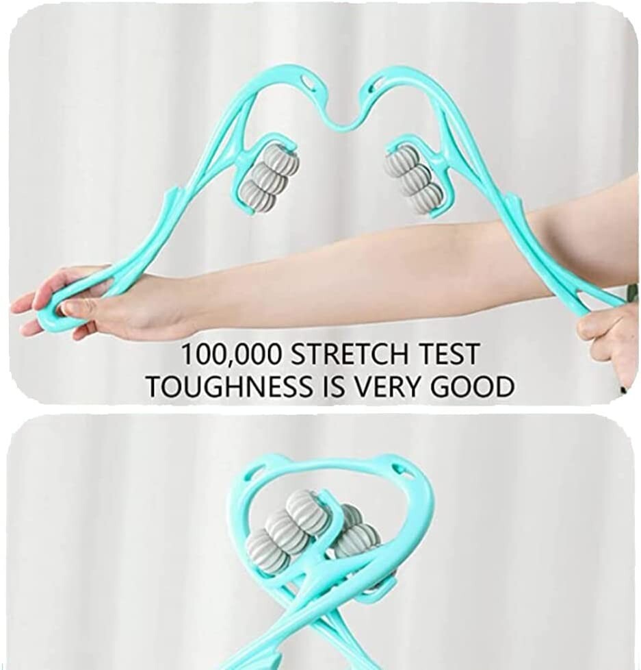 Stretching the flexible massager frame
