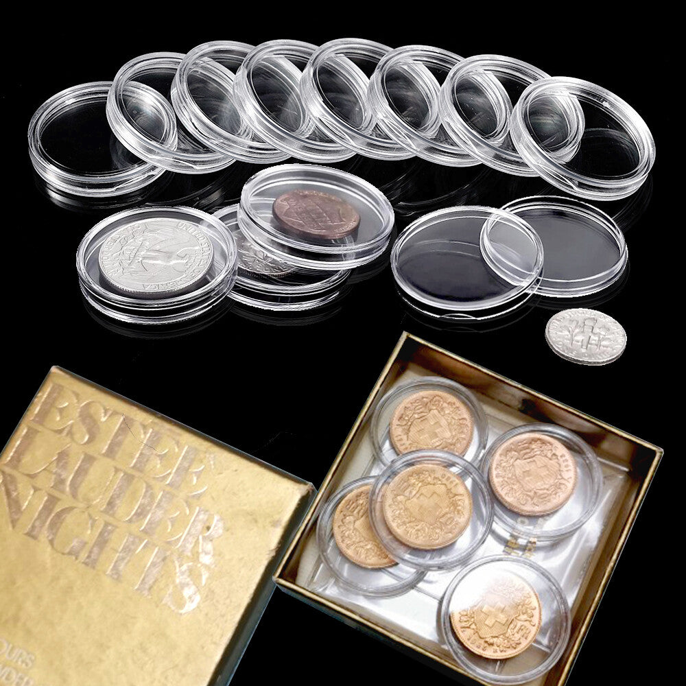 Coin capsules with coins