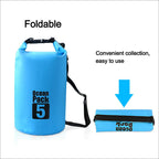 Waterproof Dry Bag Sack | Roll Top Outdoor Bag for Fishing Camping Kayak Canoeing 2/5/10L