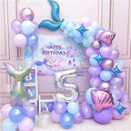 194PCS Mermaid Balloon Garland Arch Kit Birthday Party Decoration Girls