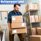 4x6 Thermal Direct Shipping Labels 500 Pack - Fan Fold 100x150mm White Sticker Labels