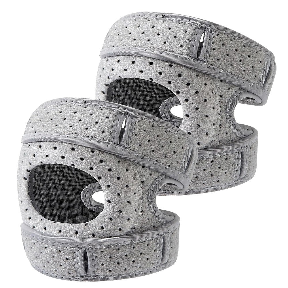 2 Pack Knee Brace Support with Gel Pad and Side Stabilizers – Adjustable Knee Sleeve for Sports and Joint Pain Relief