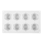 8 Cavity 3D Polygon Silicone Mold | Geometric Candle, Chocolate & Dessert Mould