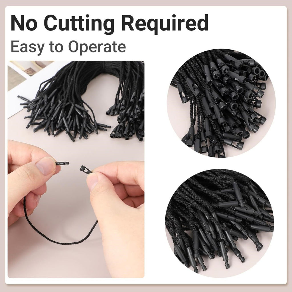 500pcs Hang Tag String Plastic Snap Lock Pins for Price Tags Clothing Labels