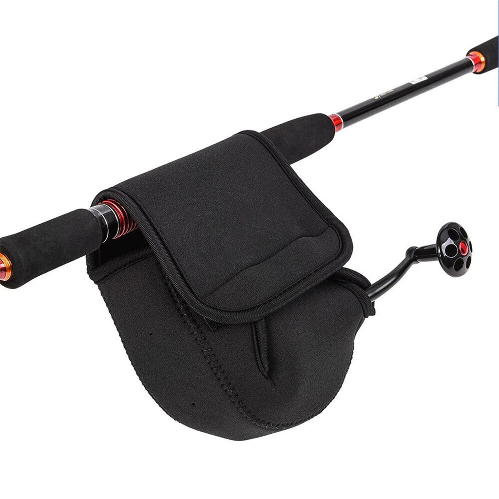 2PCS Fishing Reel Covers Neoprene Waterproof Protective Case Spinning Reel Pouch