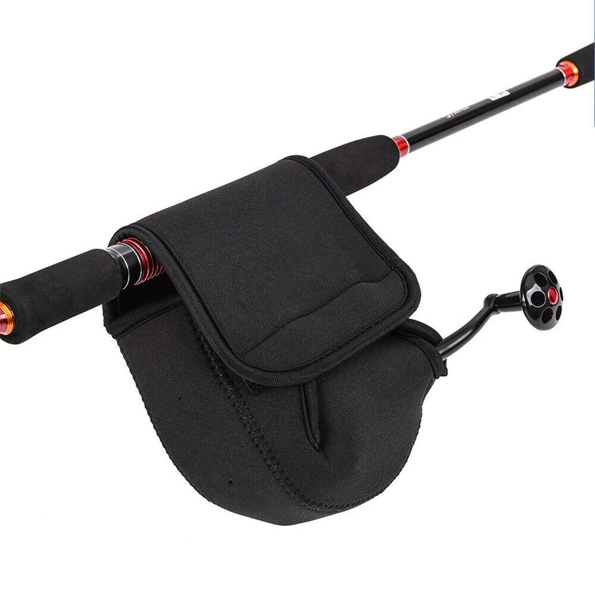 2PCS Fishing Reel Covers Neoprene Waterproof Protective Case Spinning Reel Pouch
