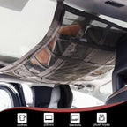 2pcs Car Ceiling Storage Net 90x65cm | Universal Roof Cargo Mesh Bag Organizer