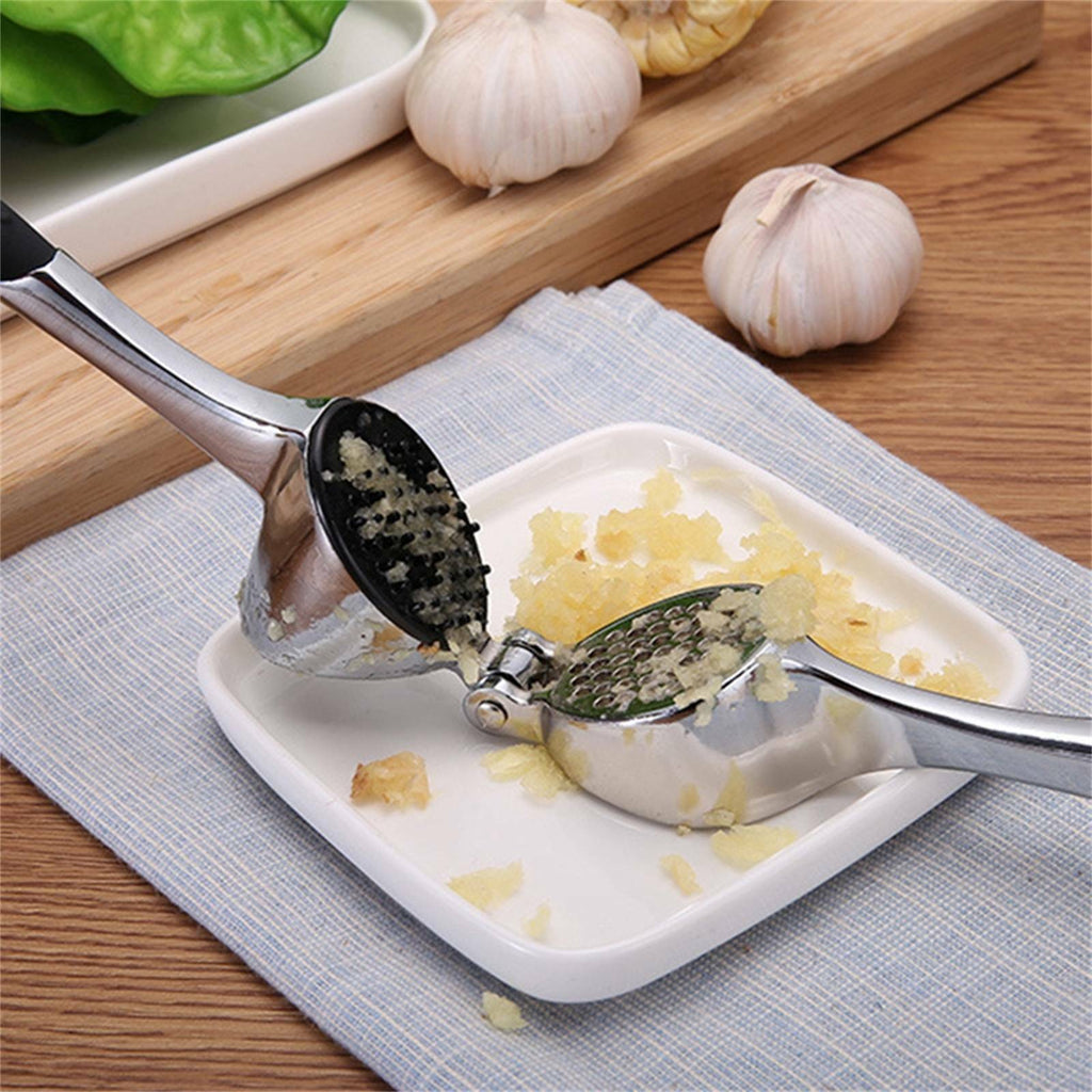 Garlic Press Crusher Stainless Steel Garlic Mincer Ginger Chopper Kitchen Tool