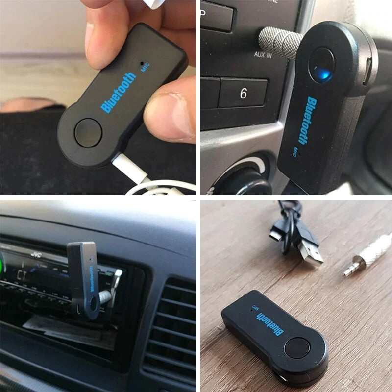 Bluetooth 4.2 Audio Receiver Adapter – Wireless 3.5mm AUX Music Adapter for Car & Home Stereo