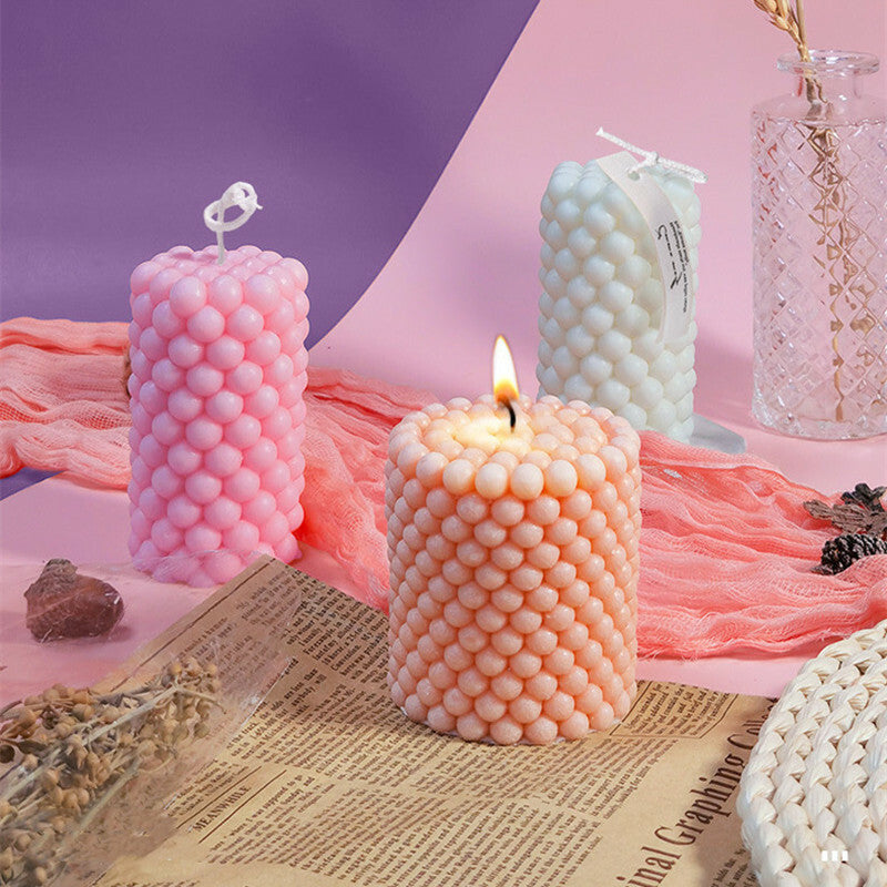DIY Candle Silicone Mold - 3D Wax Soap Perfume Candle Making Mould in 2 Styles