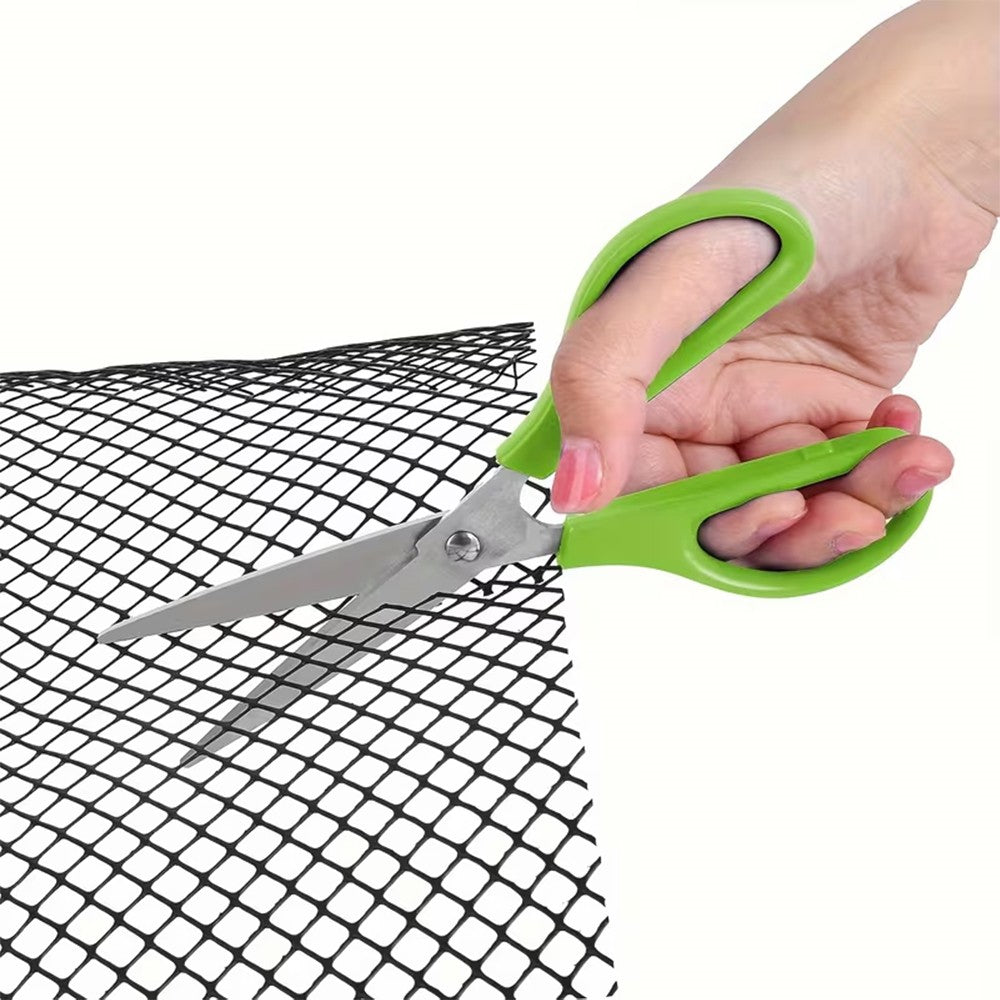 2PCS Leaf Protector Gutter Guard Mesh Set 600x16cm - Protective Net Guards with 60 Ground Spikes