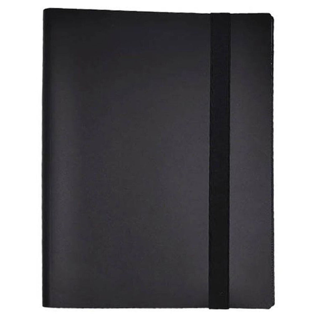 Black trading card binder