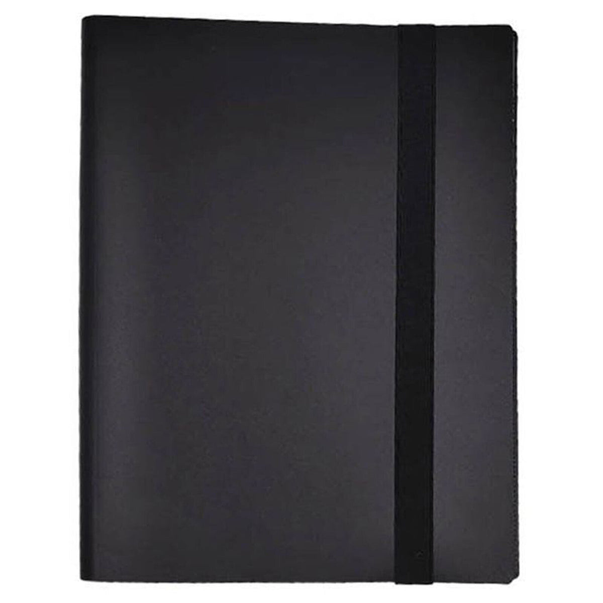 Black trading card binder