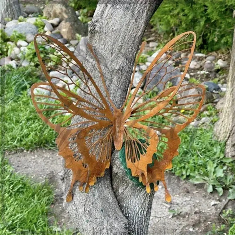Metal Butterfly Wall Art – Garden Butterfly Wall Decor Outdoor Yard Sculpture