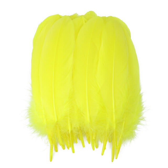 200pcs Natural Goose Feathers 6-12cm – Craft, Millinery, Wedding & DIY Decoration (11 Colours)