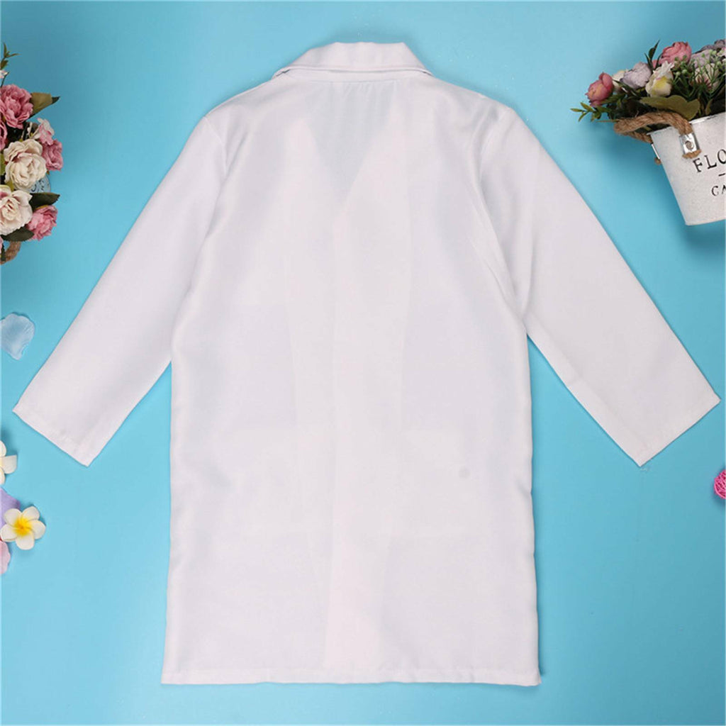 Kids White Lab Coat Doctor Scientist Fancy Dress Costume Boys Girls Book Week