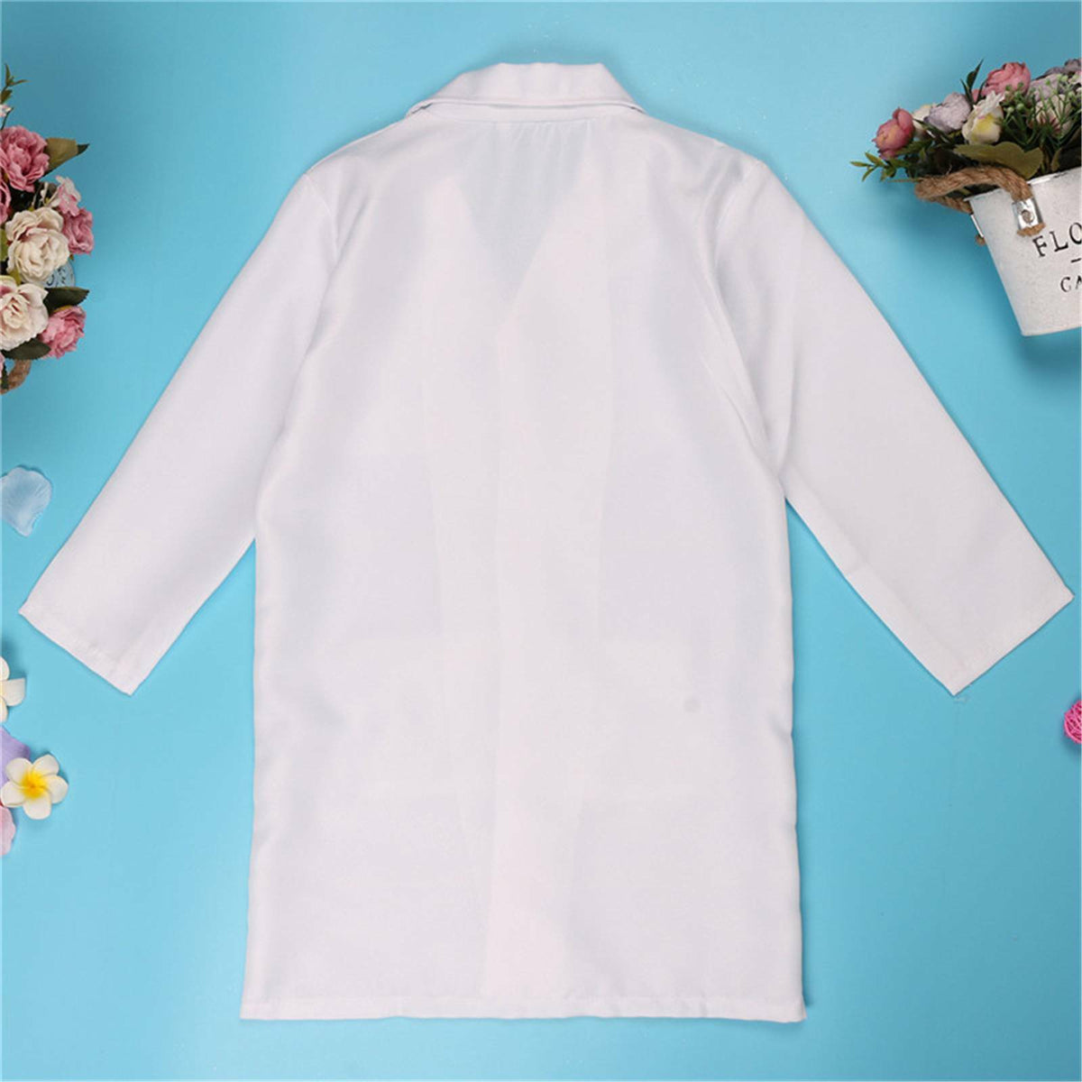 Kids White Lab Coat Doctor Scientist Fancy Dress Costume Boys Girls Book Week