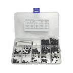 240pcs Hex Socket Grub Screw Set M3–M8 | Carbon Steel Assortment Kit with 5 Hex Keys