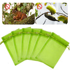 50PCS Vegetable Garden Fruit Protection Net Bags - Mesh Insect Proof Organza Bags 20x30cm