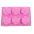 3 Pack Silicone Dog Bone and Paw Baking Molds – Puppy Treat, Chocolate, Ice and Cookie Mould Set