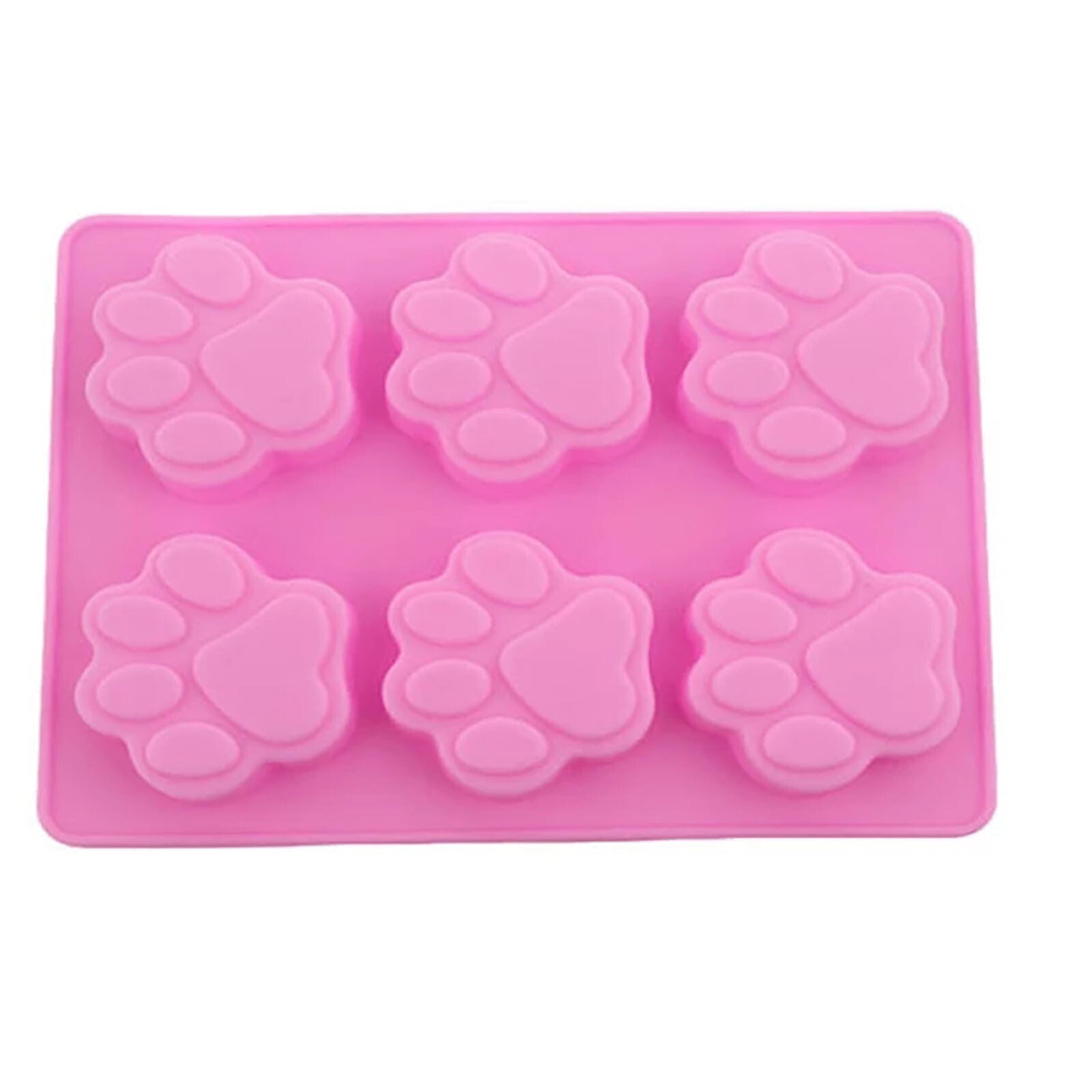 3 Pack Silicone Dog Bone and Paw Baking Molds – Puppy Treat, Chocolate, Ice and Cookie Mould Set