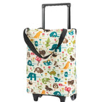 Foldable Shopping Trolley Cart with Wheels Aluminium Grocery Bag Retractable Handle